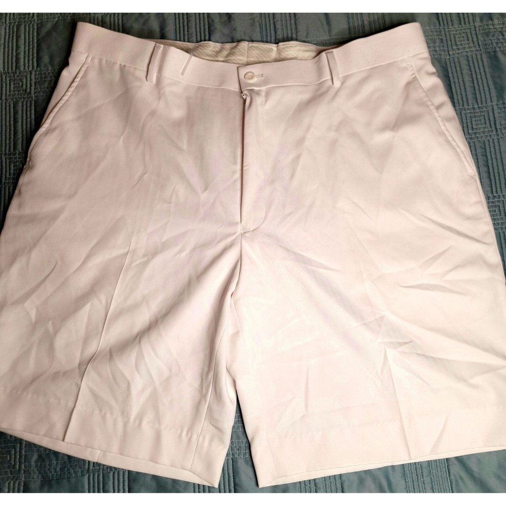 Louis Raphael Golf Shorts Mens 38 White Flat Front Casual Outdoor Casual